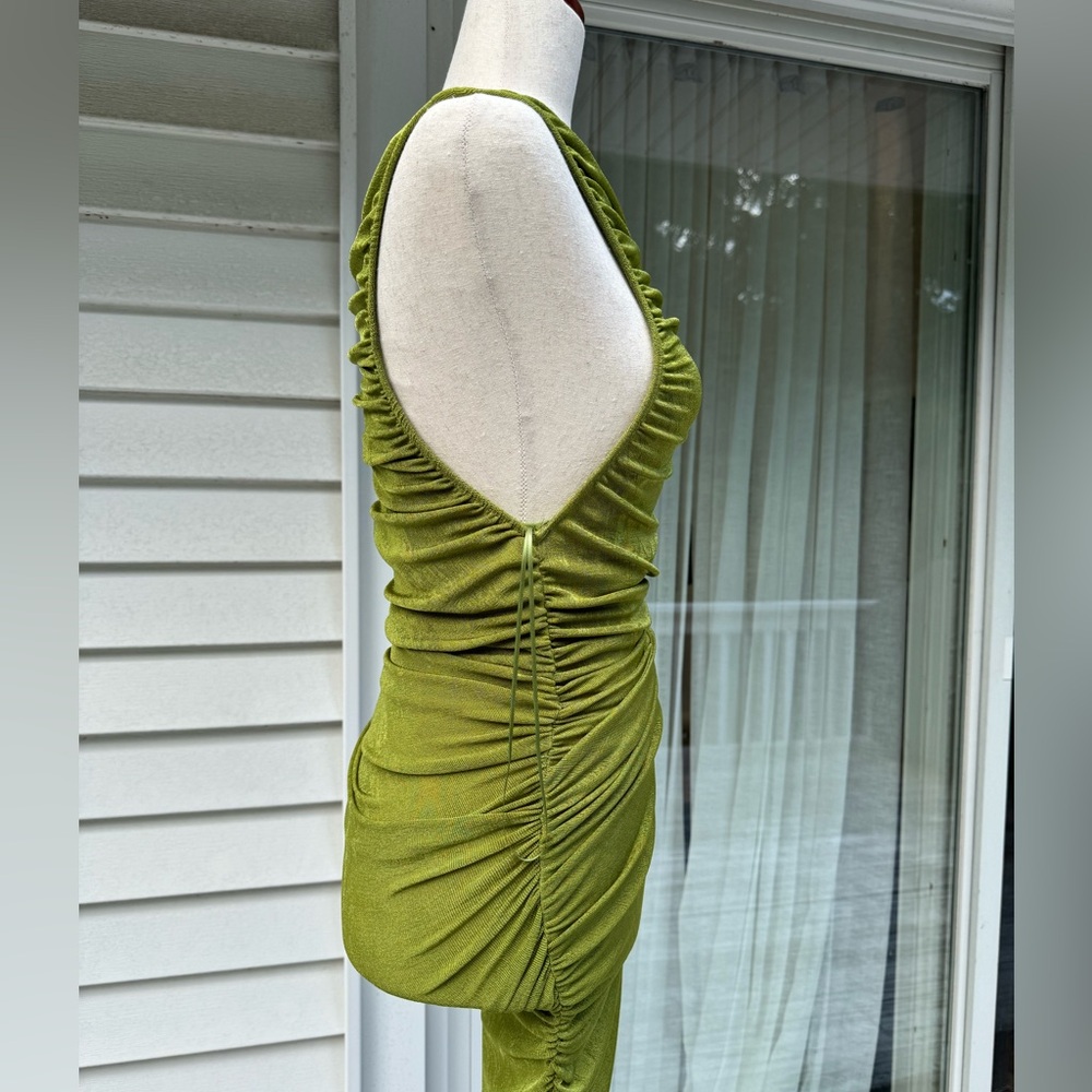 Princess Polly LIONESS THE GODDESS MIDI DRESS GREEN |Size XXS‎ - Picture 5 of 6